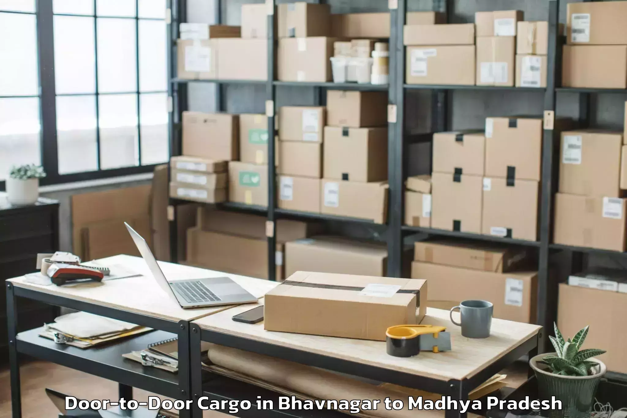 Affordable Bhavnagar to Sanwer Door To Door Cargo